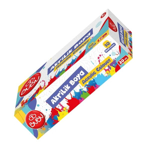 BU-BU AKRİLİK BOYA 10 RENK 20ML.